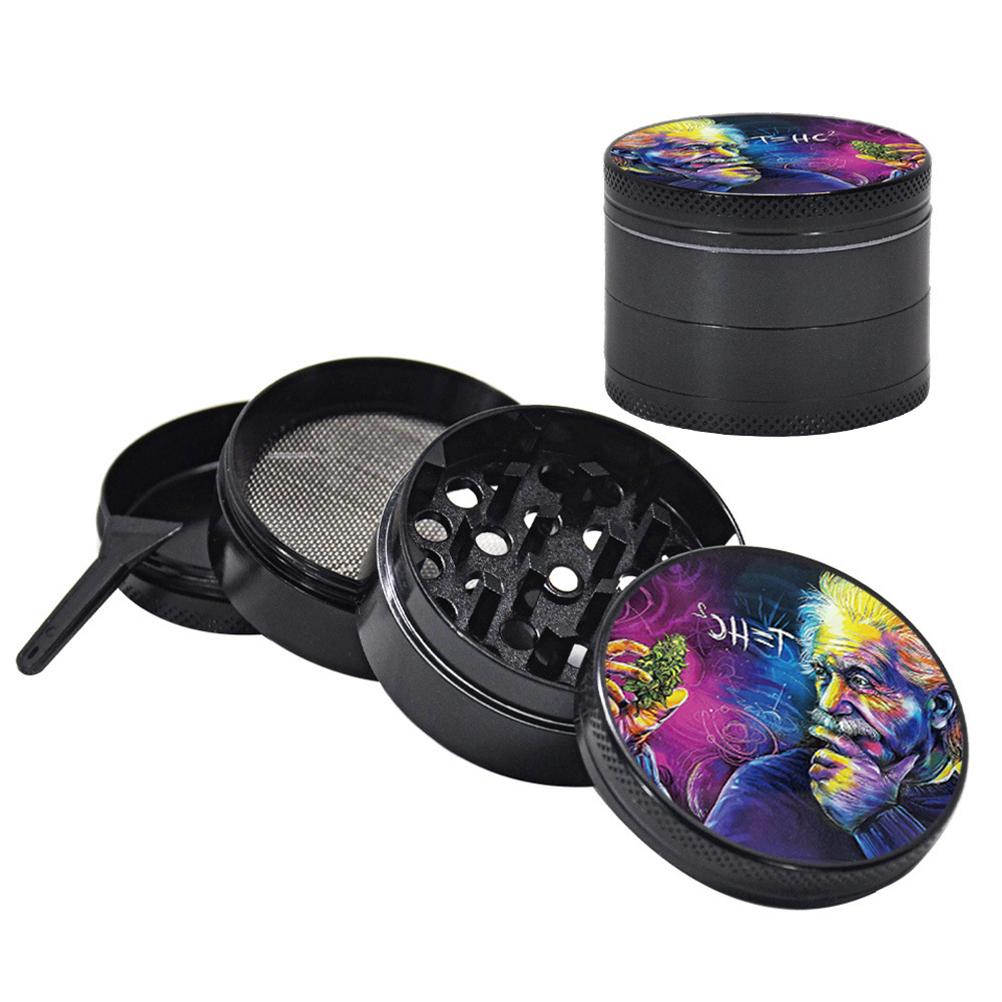 50MM 4 Layers Aluminum Alloy Metal Dry Herb Tobacco Weed Grinder Smoke Accessories For Hemp Pepper Pot Spice Mill